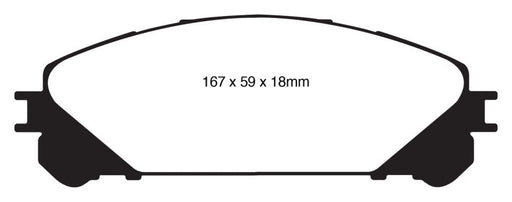 EBC 10+ Lexus RX350 3.5 (Japan) Greenstuff Front Brake Pads - Premium Brake Pads - Performance from EBC - Just $136.90! Shop now at WinWithDom INC. - DomTuned