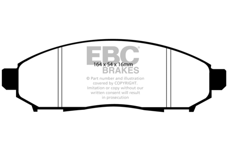 EBC 05+ Nissan Frontier 2.5 2WD Greenstuff Front Brake Pads - Premium Brake Pads - Performance from EBC - Just $116.47! Shop now at WinWithDom INC. - DomTuned