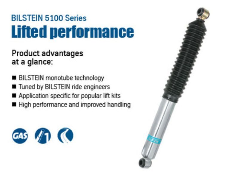 Bilstein 5100 Series 96-04 Toyota Tacoma Rear Right 46mm Monotube Shock Absorber - Premium Shocks and Struts from Bilstein - Just $112! Shop now at WinWithDom INC. - DomTuned