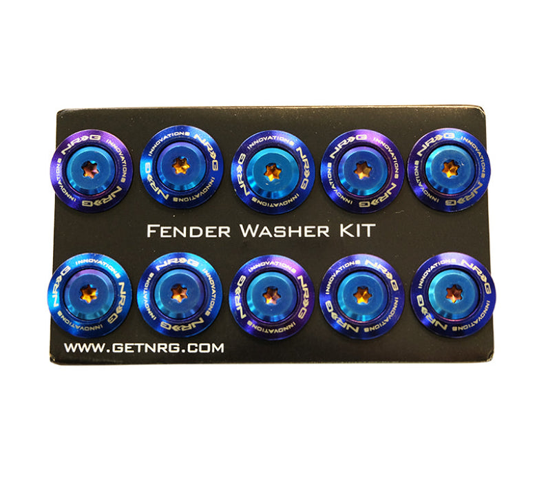 NRG Fender Washer Kit (TI Series) M6 Bolts For Plastic (TI Burn Washer/TI Burn Screw) - Set of 10 - Premium Hardware Kits - Other from NRG - Just $40! Shop now at WinWithDom INC. - DomTuned