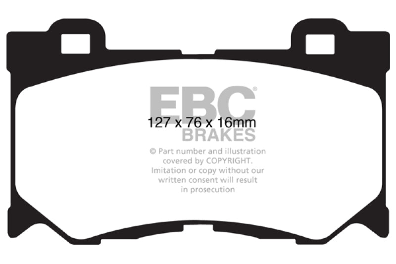 EBC 08-13 Infiniti FX50 5.0 Yellowstuff Front Brake Pads - Premium Brake Pads - Performance from EBC - Just $150.53! Shop now at WinWithDom INC. - DomTuned