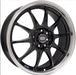 Enkei J10 15x6.5 4x100/108 38mm Offset 72.6mm Bore Dia Matte Black w/ Machined Lip Wheel - Premium Wheels - Cast from Enkei - Just $158! Shop now at WinWithDom INC. - DomTuned