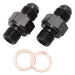 Russell Performance -6 AN 1/4in NPSM (2 per pack) - Premium Fittings from Russell - Just $13.46! Shop now at WinWithDom INC. - DomTuned