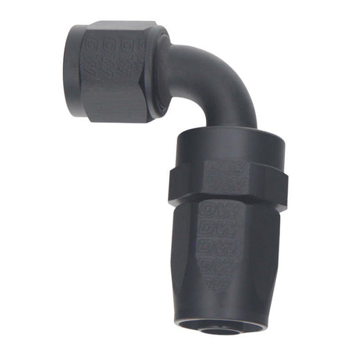 DeatschWerks 6AN Female Swivel 90-Degree Hose End CPE - Anodized Matte Black - Premium Fittings from DeatschWerks - Just $25! Shop now at WinWithDom INC. - DomTuned