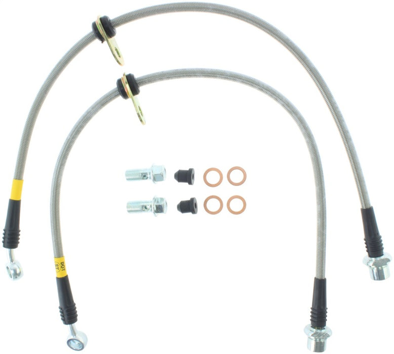 StopTech 97-01 Toyota Camry Stainless Steel Front Brake Lines - Premium Brake Line Kits from Stoptech - Just $71.07! Shop now at WinWithDom INC. - DomTuned