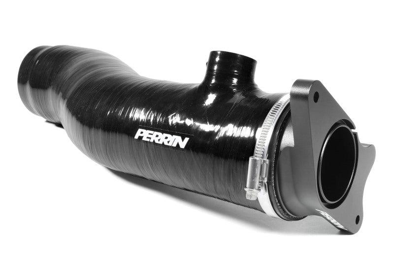 Perrin 2022+ Subaru WRX Black 3in Turbo Inlet Hose w/ Nozzle - Premium Hoses from Perrin Performance - Just $283.05! Shop now at WinWithDom INC. - DomTuned