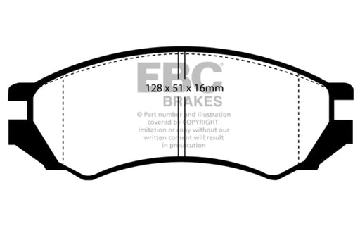 EBC 91-93 Nissan NX 2.0 (ABS) Yellowstuff Front Brake Pads - Premium Brake Pads - Performance from EBC - Just $150.53! Shop now at WinWithDom INC. - DomTuned