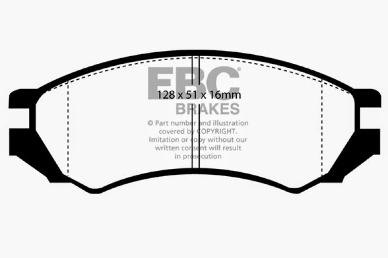 EBC 91-93 Nissan NX 2.0 (ABS) Yellowstuff Front Brake Pads - Premium Brake Pads - Performance from EBC - Just $150.53! Shop now at WinWithDom INC. - DomTuned