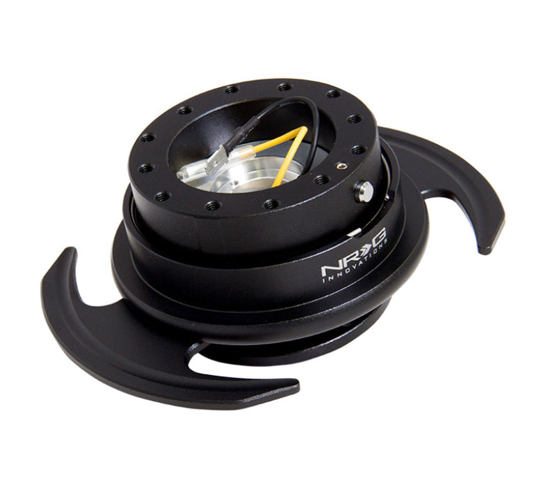NRG Quick Release Kit Gen 3.0 - Black Body / Black Ring w/Handles - Premium Quick Release Adapters from NRG - Just $176! Shop now at WinWithDom INC. - DomTuned