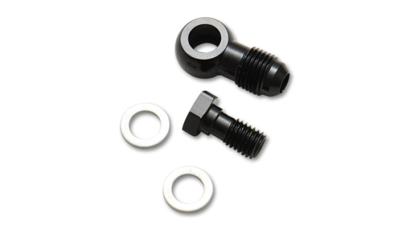 Vibrant -6AN Male Banjo Fitting 10mm x 1.0 Metric Aluminum + 2 Washers - Premium Fittings from Vibrant - Just $26.99! Shop now at WinWithDom INC. - DomTuned