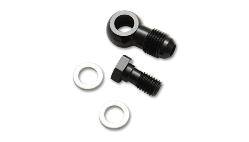 Vibrant -4AN Male Banjo Fitting 8mm x 1.25 Metric Aluminum + 2 Washers - Premium Fittings from Vibrant - Just $25.99! Shop now at WinWithDom INC. - DomTuned