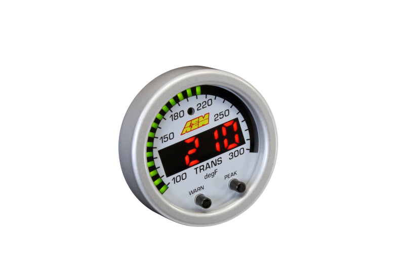 AEM X-Series Temperature 100-300F Gauge Kit (ONLY Black Bezel and Water Temp. Faceplate) - Premium Gauges from AEM - Just $215.95! Shop now at WinWithDom INC. - DomTuned