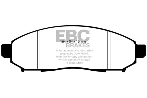 EBC 05+ Nissan Frontier 2.5 2WD Greenstuff Front Brake Pads - Premium Brake Pads - Performance from EBC - Just $116.47! Shop now at WinWithDom INC. - DomTuned