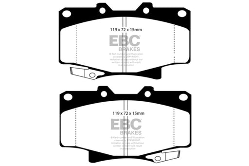 EBC 96-97 Lexus LX450 4.5 Greenstuff Front Brake Pads - Premium Brake Pads - Performance from EBC - Just $106.25! Shop now at WinWithDom INC. - DomTuned