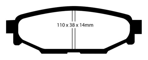 EBC 08-10 Subaru Impreza 2.5 Bluestuff Rear Brake Pads - Premium Brake Pads - Racing from EBC - Just $128.87! Shop now at WinWithDom INC. - DomTuned