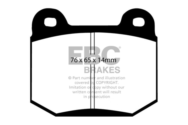 EBC 99-03 Mitsubishi Lancer Evolution 2.0 Turbo Yellowstuff Rear Brake Pads - Premium Brake Pads - Performance from EBC - Just $150.53! Shop now at WinWithDom INC. - DomTuned