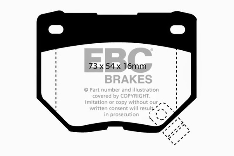 EBC 89-95 Nissan Skyline (R32) 2.6 Twin Turbo GT-R Yellowstuff Rear Brake Pads - Premium Brake Pads - Performance from EBC - Just $107.21! Shop now at WinWithDom INC. - DomTuned