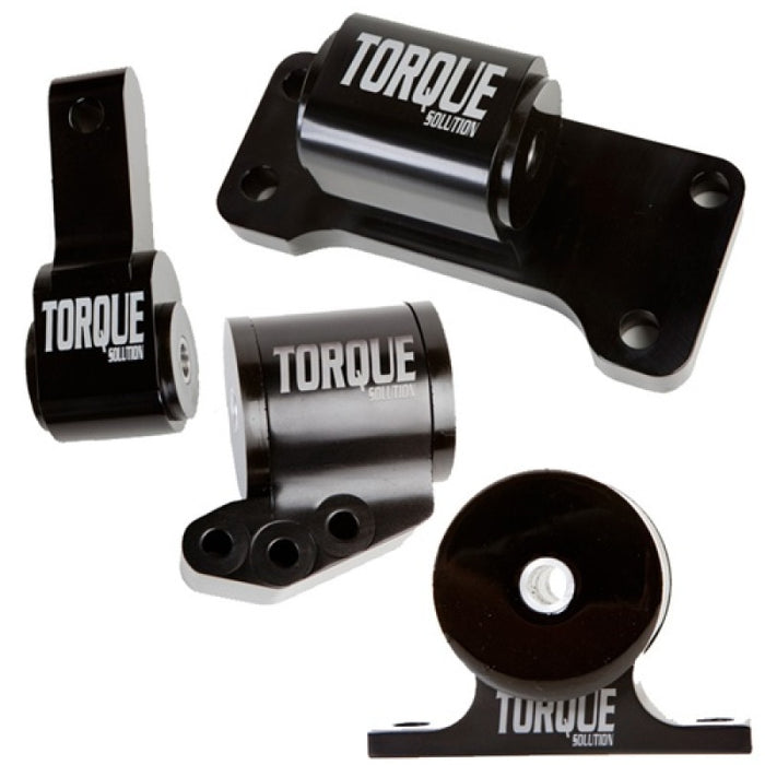 Torque Solution Billet Aluminum 4 Piece Engine Mount Kit: Mitsubishi Evolution 01-06 (5sp Only)