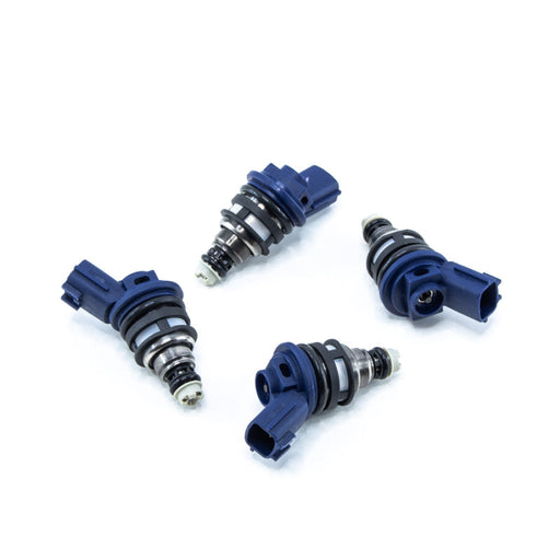 DeatschWerks Nissan G20 / SR20 / 240sx 950cc Side Feed Injectors - Premium Fuel Injector Sets - 4Cyl from DeatschWerks - Just $669.00! Shop now at WinWithDom INC. - DomTuned