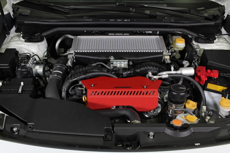 Perrin 2022+ Subaru WRX Pulley Cover - Red - Premium Engine Covers from Perrin Performance - Just $88.40! Shop now at WinWithDom INC. - DomTuned