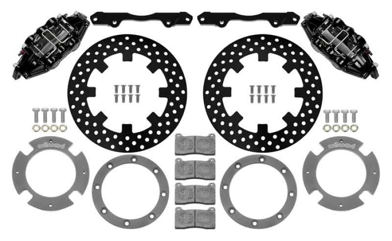 Wilwood 17-21 Can-Am X3RS Black 6-Piston Rear Kit 11.25in - Drilled Rotors - Premium Brake Kits - Performance Drill from Wilwood - Just $1329.35! Shop now at WinWithDom INC. - DomTuned