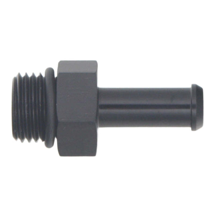 DeatschWerks 6AN ORB Male to 5/16in Male Barb Fitting (Incl O-Ring) - Anodized Matte Black - Premium Fittings from DeatschWerks - Just $13! Shop now at WinWithDom INC. - DomTuned