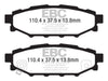 EBC 12+ Subaru BRZ 2.0 (solid rear rotors) Greenstuff Rear Brake Pads - Premium Brake Pads - Performance from EBC - Just $115.98! Shop now at WinWithDom INC. - DomTuned