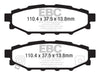 EBC 12+ Subaru BRZ 2.0 (solid rear rotors) Ultimax2 Rear Brake Pads - Premium Brake Pads - OE from EBC - Just $66.46! Shop now at WinWithDom INC. - DomTuned