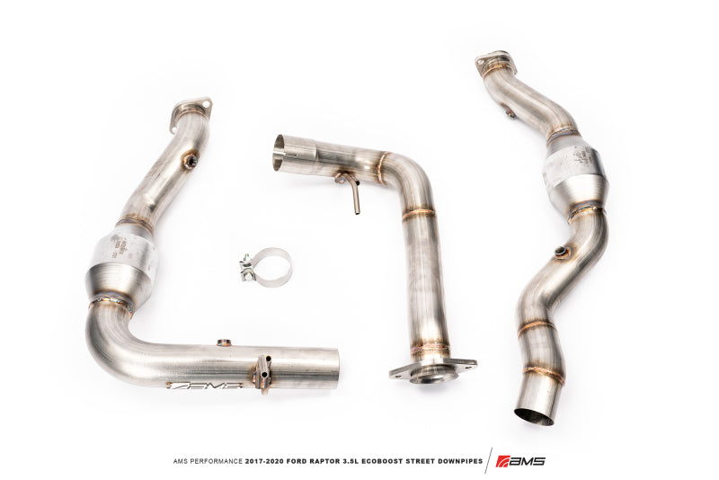 AMS Performance 17-20 Ford Raptor 3.5L Ecoboost Street Downpipes - Premium Downpipes from AMS - Just $1842.95! Shop now at WinWithDom INC. - DomTuned