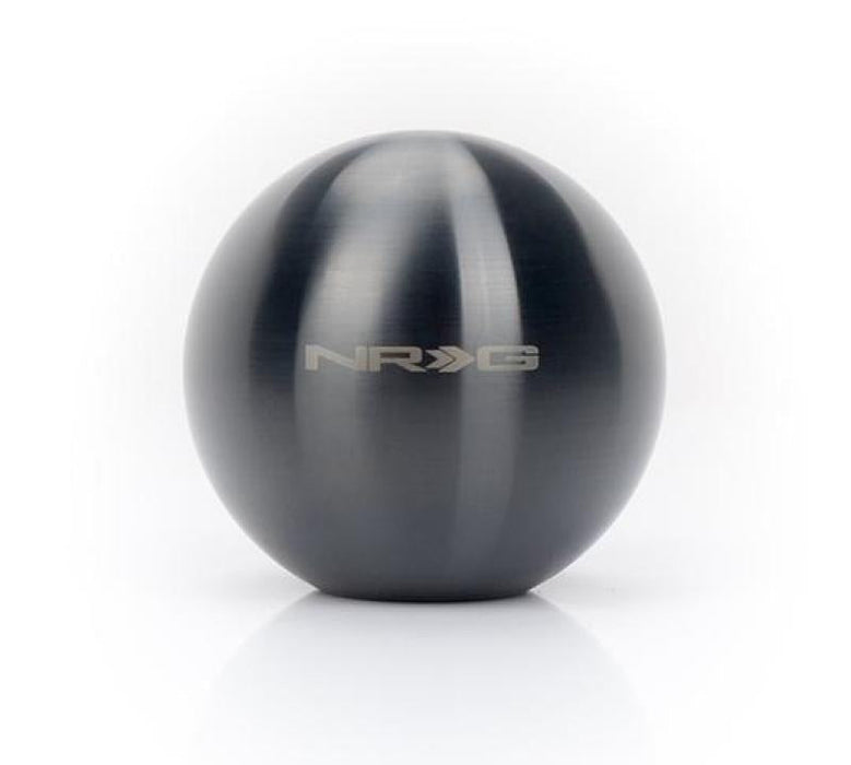 NRG Black Chrome Titanium Round Shifter Heavy Weight - Premium Shift Knobs from NRG - Just $40! Shop now at WinWithDom INC. - DomTuned