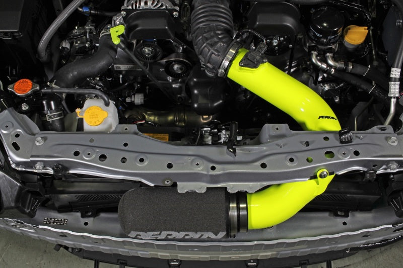 Perrin 22-23 Subaru BRZ/GR86 Cold Air Intake - Neon Yellow - Premium Cold Air Intakes from Perrin Performance - Just $416.50! Shop now at WinWithDom INC. - DomTuned