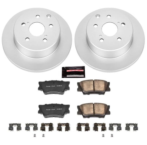 Power Stop 10-12 Lexus HS250h Rear Z17 Evolution Geomet Coated Brake Kit - Premium Brake Kits - Performance Blank from PowerStop - Just $153.53! Shop now at WinWithDom INC. - DomTuned