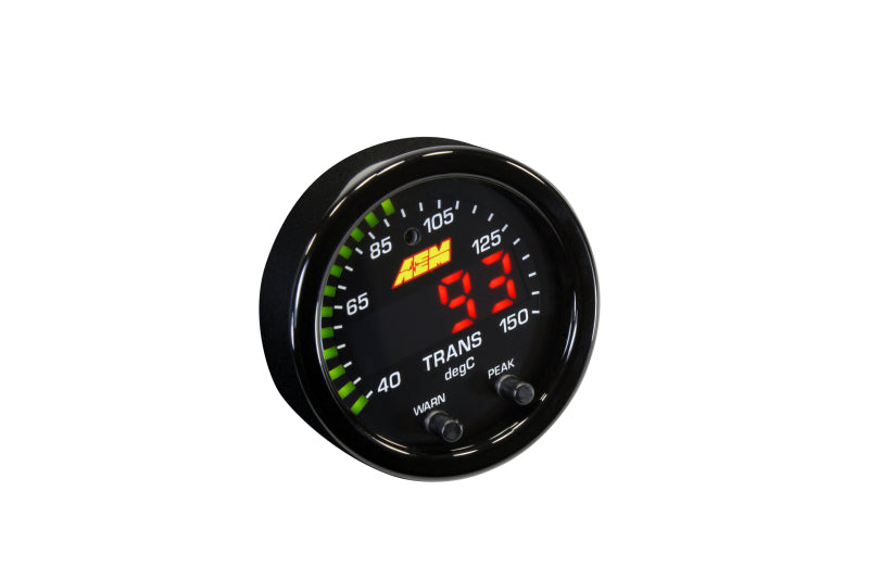 AEM X-Series Temperature 100-300F Gauge Kit (ONLY Black Bezel and Water Temp. Faceplate) - Premium Gauges from AEM - Just $209.95! Shop now at WinWithDom INC. - DomTuned