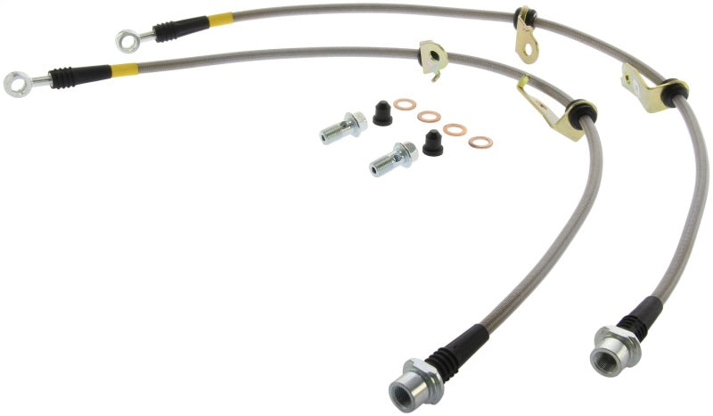 StopTech 06-17 Lexus HS250h / Toyota RAV4 Stainless Steel Front Brake Lines - Premium Brake Line Kits from Stoptech - Just $54.07! Shop now at WinWithDom INC. - DomTuned