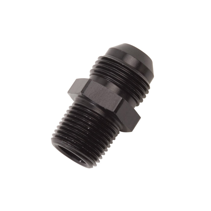 Russell Performance -8 AN to 3/8in NPT Straight Flare to Pipe (Black) - Premium Fittings from Russell - Just $3.95! Shop now at WinWithDom INC. - DomTuned