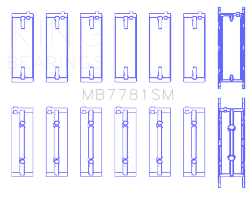 King BMW N57 D30 A/B/C / N57N / N57S (Size STD) Main Bearing Set - Premium Bearings from King Engine Bearings - Just $151.45! Shop now at WinWithDom INC. - DomTuned