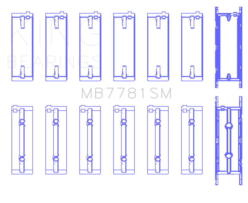 King BMW N57 D30 A/B/C / N57N / N57S (Size STD) Main Bearing Set - Premium Bearings from King Engine Bearings - Just $151.45! Shop now at WinWithDom INC. - DomTuned