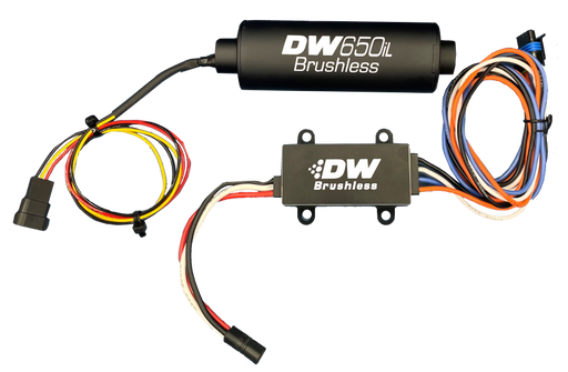 DeatschWerks DW650iL Series 650LPH In-Line External Fuel Pump w/ PWM Controller - Premium Fuel Pumps from DeatschWerks - Just $949! Shop now at WinWithDom INC. - DomTuned