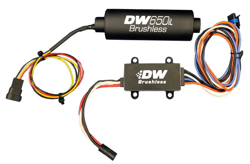 DeatschWerks DW650iL Series 650LPH In-Line External Fuel Pump w/ PWM Controller - Premium Fuel Pumps from DeatschWerks - Just $949! Shop now at WinWithDom INC. - DomTuned