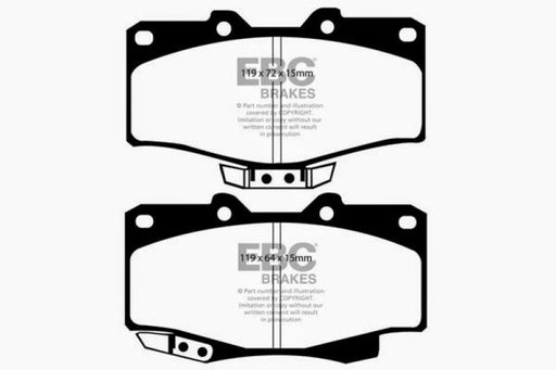 EBC 90-91 Toyota 4 Runner 2.4 Greenstuff Front Brake Pads - Premium Brake Pads - Performance from EBC - Just $96.04! Shop now at WinWithDom INC. - DomTuned