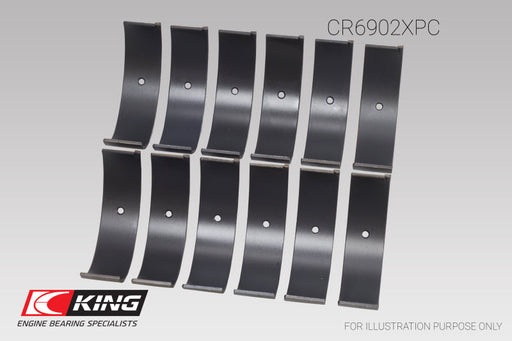 King Nissan VQ35HR/VQ37VHR/VR30DTT (Size STDX) pMaxKote Rod Bearing Set - Premium Bearings from King Engine Bearings - Just $188.12! Shop now at WinWithDom INC. - DomTuned