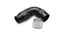 Vibrant Aluminum 90 Deg One Piece Hose End Fitting for PTFE Lined Hose -8AN Size - Premium Fittings from Vibrant - Just $24.99! Shop now at WinWithDom INC. - DomTuned