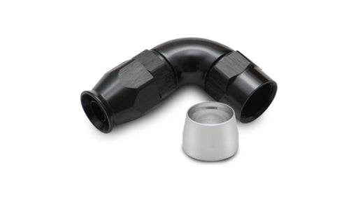 Vibrant Aluminum 90 Degree One Piece Hose End for PTFE Lined Hose (Size -10AN) - Premium Fittings from Vibrant - Just $26.99! Shop now at WinWithDom INC. - DomTuned