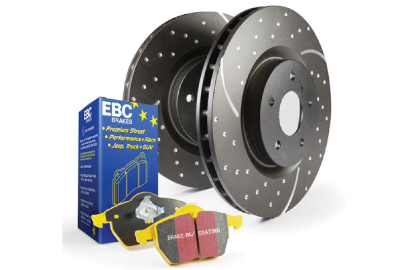 EBC S5 Brake Pad and Rotor Kit - Premium Brake Rotors - Slot & Drilled from EBC - Just $351.97! Shop now at WinWithDom INC. - DomTuned