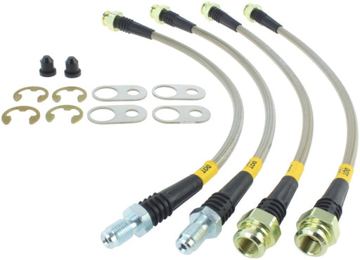 StopTech 08-10 Mitsubishi Lancer Ralliart Stainless Steel Rear Brake Lines - Premium Brake Line Kits from Stoptech - Just $107.68! Shop now at WinWithDom INC. - DomTuned