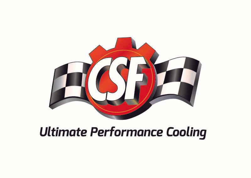 CSF Universal Half Radiator w/-16AN & Slip-On Fittings/12in SPAL Fan & Shroud - Premium Radiators from CSF - Just $489! Shop now at WinWithDom INC. - DomTuned