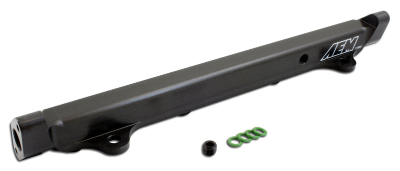 AEM 03-06 Evo 8 & 9 Black Fuel Rail - Premium Fuel Rails from AEM - Just $206.95! Shop now at WinWithDom INC. - DomTuned