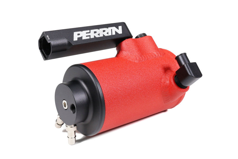 Perrin 22-23 Subaru WRX Air Oil Separator - Red - Premium Oil Separators from Perrin Performance - Just $399.50! Shop now at WinWithDom INC. - DomTuned