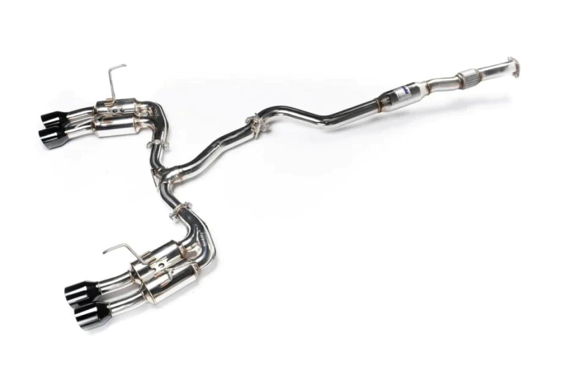 Invidia 2022+ Subaru WRX Gemini Single Layer Quad Black Tip Cat-Back Exhaust - Premium Catback from Invidia - Just $1337! Shop now at WinWithDom INC. - DomTuned