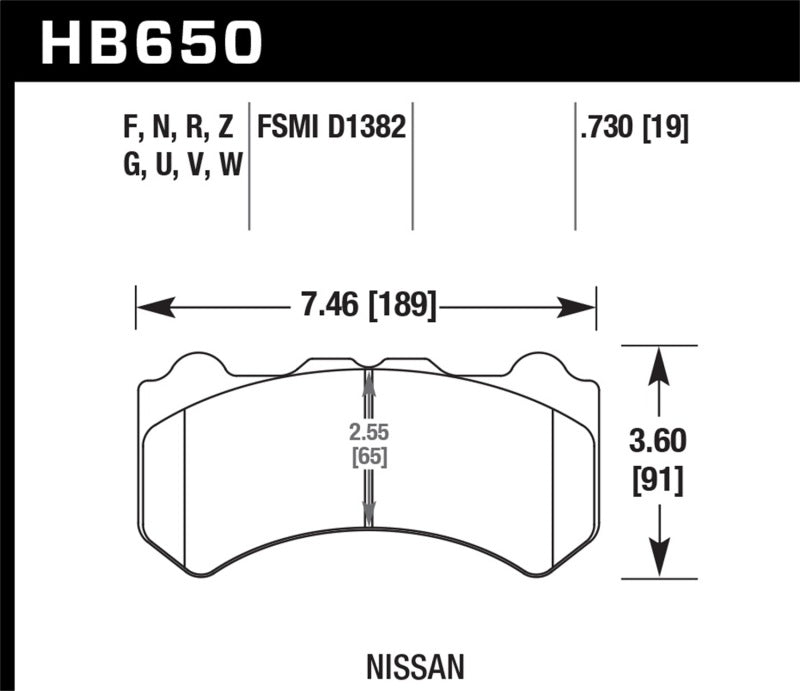 Hawk 09-11 Nissan GT-R DTC-60 Motorsports Front Brake Pads - Premium Brake Pads - Racing from Hawk Performance - Just $395.09! Shop now at WinWithDom INC. - DomTuned